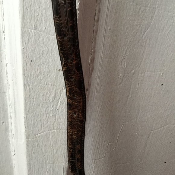 DKNY Genuine Caiman Crocodile Leather Belt main image 8